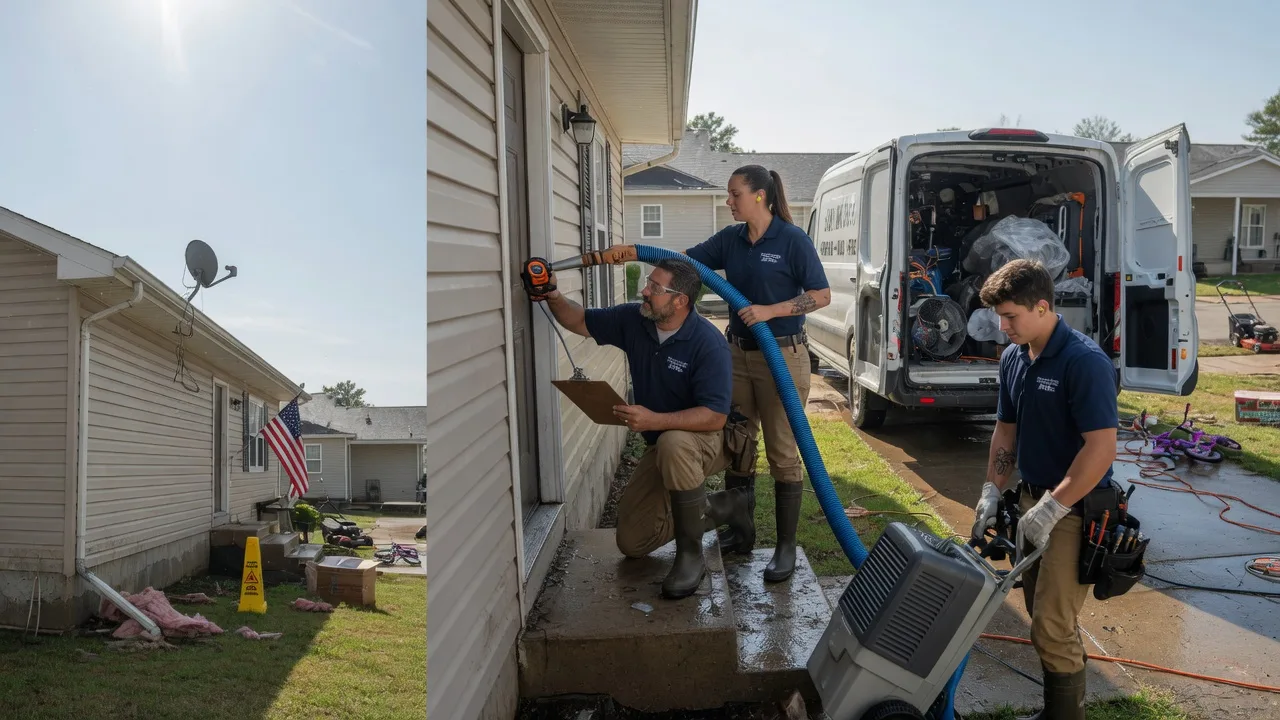 Ceiling Water Damage Restoration in Bridgeport, MI near me